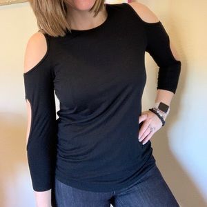 Savannah Chrisley Cut-Out Sleeve Detail Top